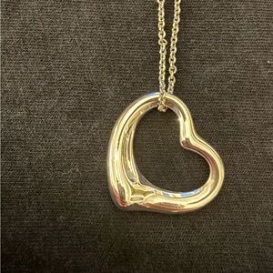 Tiffany & Co Silver Heart Pendant Necklace